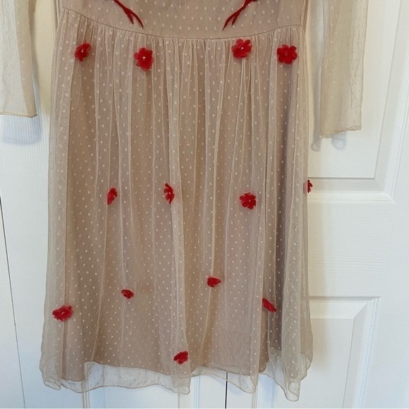 Alice By Temperley Nude Embellished Embroidery Dress - Picture 6 of 16